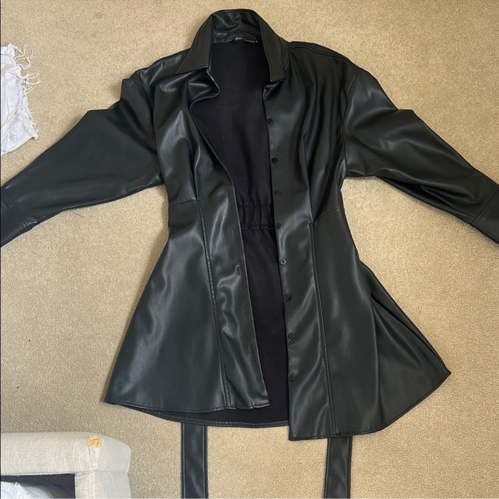 Zara Black Leather Women's Jacket